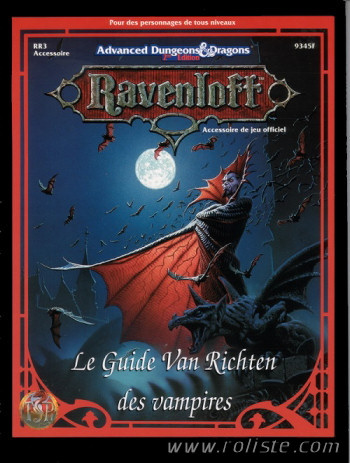 Couverture de RR3 - Guide Van Richten des Vampires (Le)