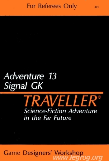 Couverture de Adventure 13 - Signal GK
