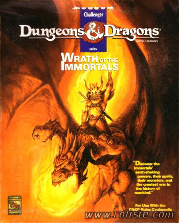 Couverture de Wrath of the Immortals