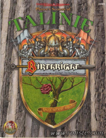 Couverture de Player's Secrets of Talinie