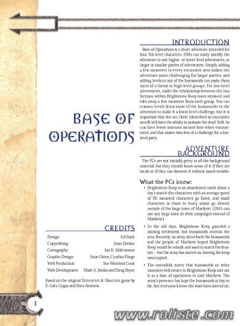 Couverture de Base of Operations