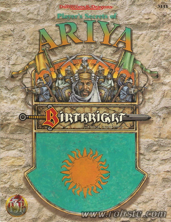 Couverture de Player's Secrets of Ariya