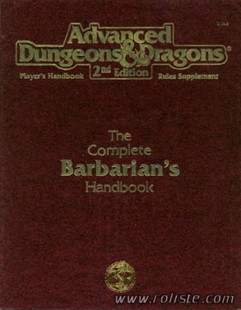 Couverture de PHBR14 - The Complete Barbarian's Handbook