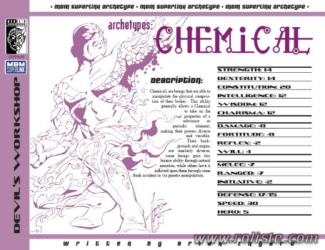 Couverture de Archetypes : Chemical