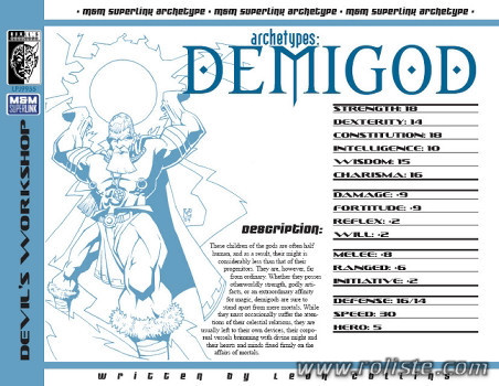 Couverture de Archetypes : Demigod
