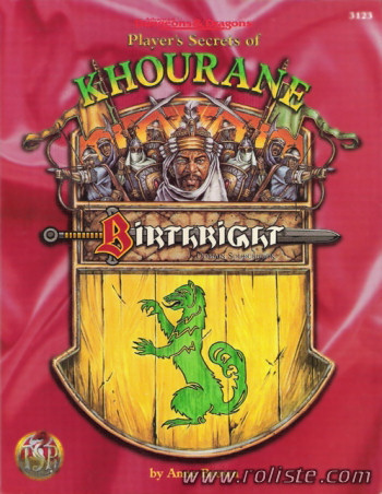 Couverture de Player's Secrets of Khourane