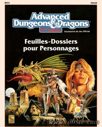 Couverture de REF2 - Feuilles-Dossiers pour Personnages