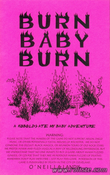 Couverture de Burn, Baby, Burn !