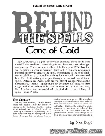 Couverture de Cone of Cold