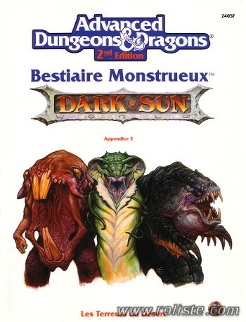 Couverture de Bestiaire Monstrueux Appendice 2 : Les Terreurs du Désert