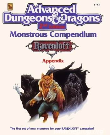 Couverture de MC10 - Monstrous Compendium : Ravenloft Appendix