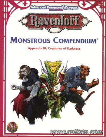 Couverture de Monstrous Compendium : Ravenloft Appendix III