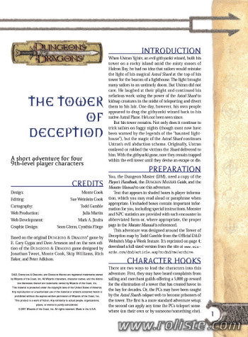 Couverture de Tower of Deception (The)
