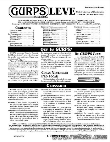 Couverture de GURPS Leve