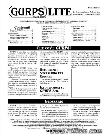 Couverture de GURPS Lite