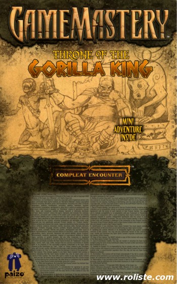 Couverture de Compleat Encounter : Throne of the Gorilla King