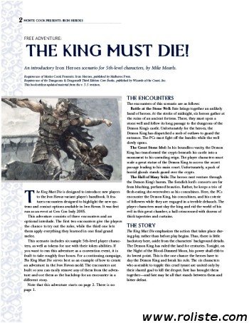 Couverture de King Must Die! (The)