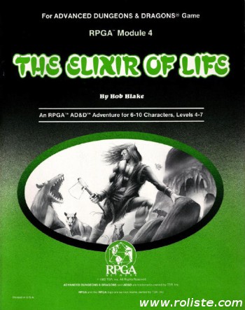 Couverture de RPGA4 - The Elixir of Life