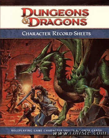 Couverture de Character Record Sheets