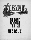 Sang dans les Canaux de Venice (Du) - Aide de Jeu