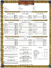 Bloc de Feuilles de Personnage