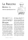 Registre Numéro #3 (Le)